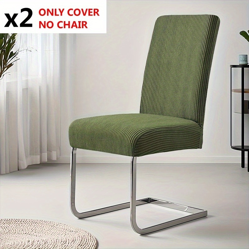 E-shop 1/2 Stück Jacquard Stuhlbezug Regular Universal Stuhlbezug Elastisch Rutschfest Restaurant Stuhlbezug Einfach zu Installieren Stuhl Schutzbezug