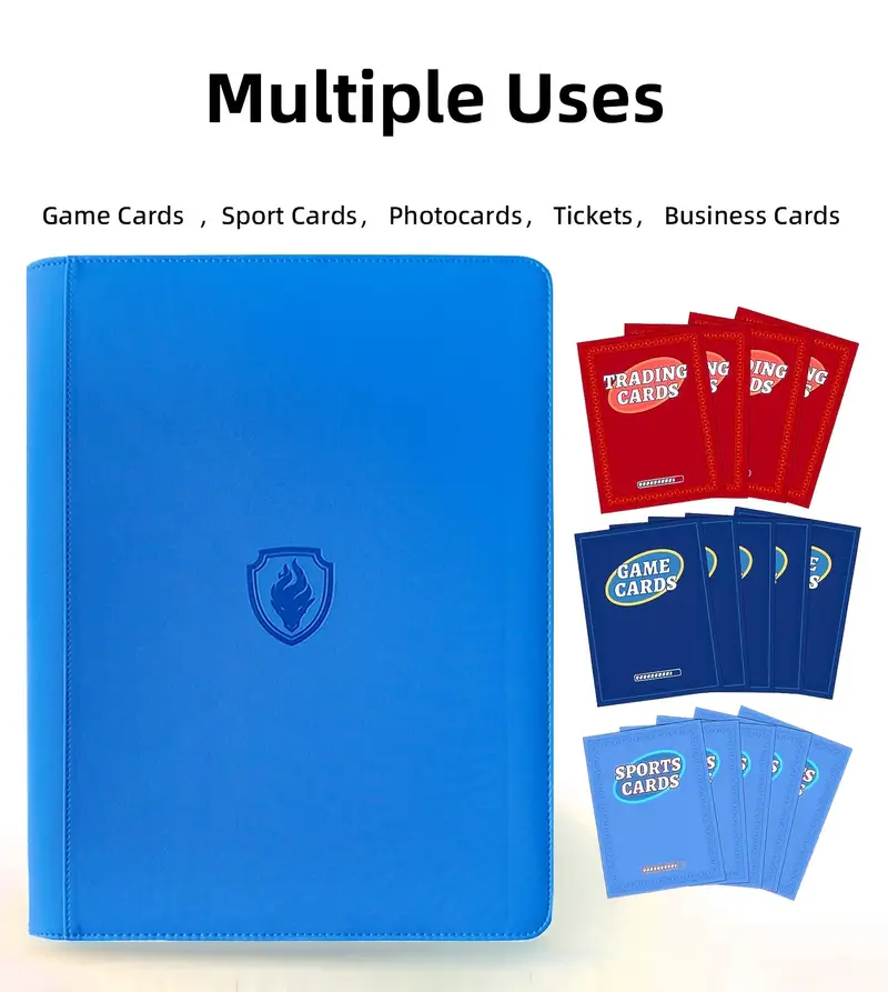 baseball card binder with zipper HESPLUS Red for Standard Trading Cards, 900 Pockets Toytooth This XL binder kit includes 20 collector sheet protectors that provide archival 9 Pocket Baseball, Sports Card
