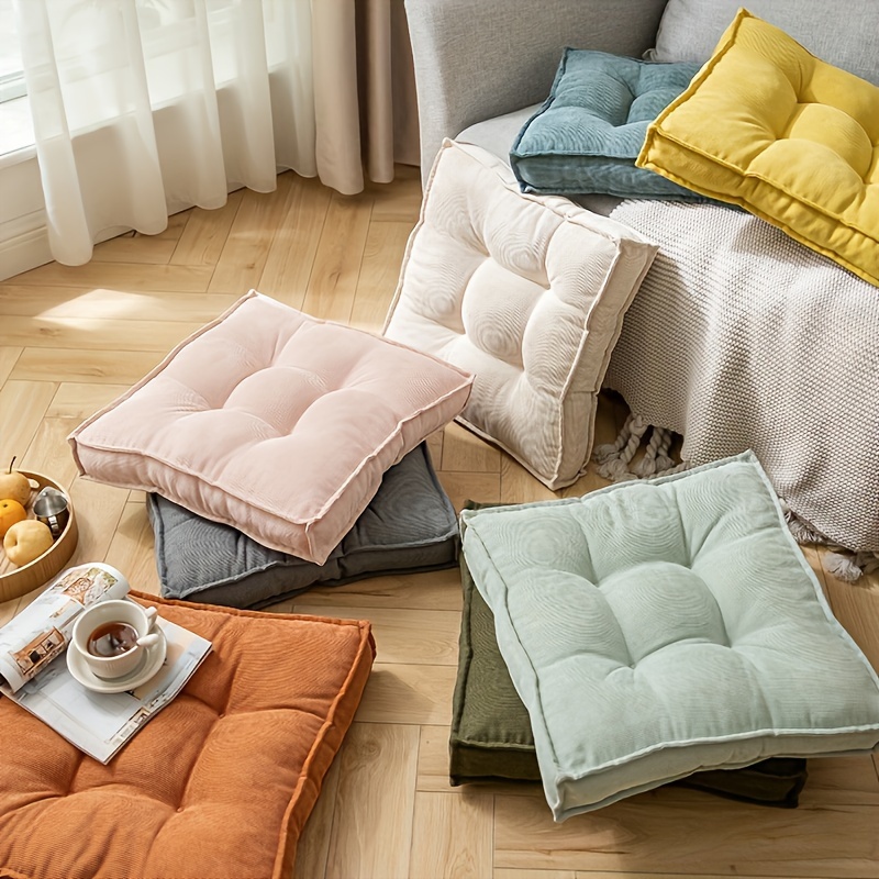 Modern Corduroy Square Floor Cushion Temu Canada