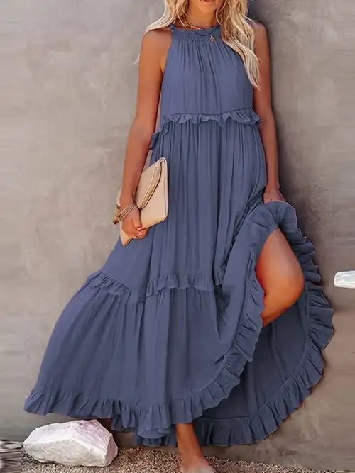 womens tiered tank dress summer sleeveless solid color a-line dress long flowy dress - women's clothing - Temu womens tiered tank dress summer sleeveless solid color a-line dress long flowy dress - women's clothing - Temu