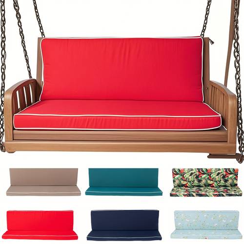 outdoor chair cushion porch swing cushion waterproof patio seat thickened 3 5 removable cover hidden zipper 6 colors 3 sizes for garden sofa deck furniture machine washable