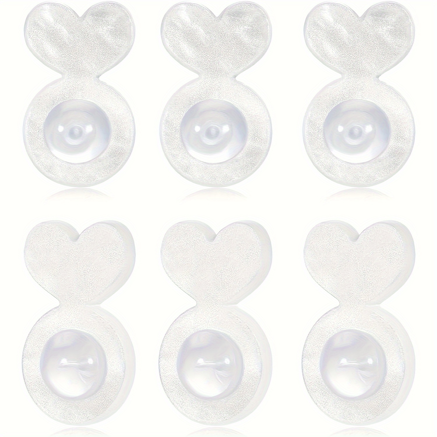 

10pcs Silicone Earring Lifters - Clear Ear Lobe Backs Support Pads For Heavy Earrings - Comfortable Rubber Earring Back Replacements To Prevent Drooping Ears, Perfect For Large Studs