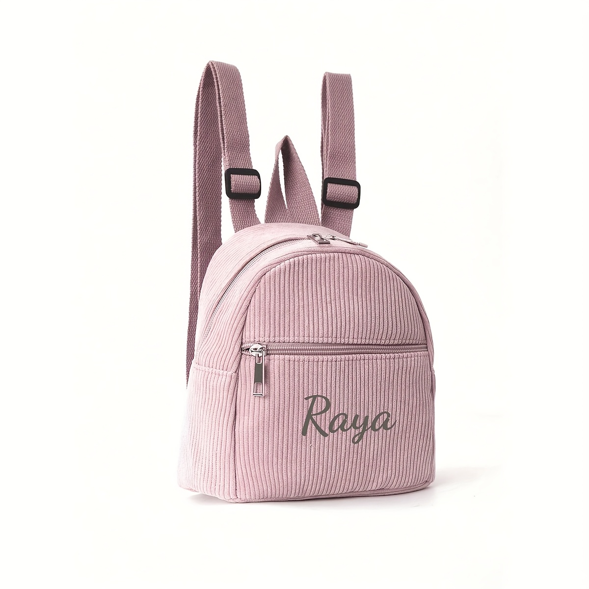 TEMU 1pc Embroidered Custom Velvet Women's Shoulder Bag, Personalized , Lightweight Casual Backpack For Outdoor Travel And Back-to- Season, A Unique