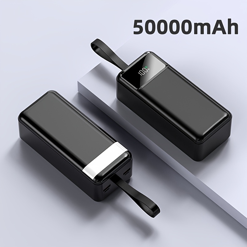 50000mah Battery Pack | 22.5w Power Output | Led Light With Settings | Compatible With Ios & | Perfect Gift For Technology Enthusiasts