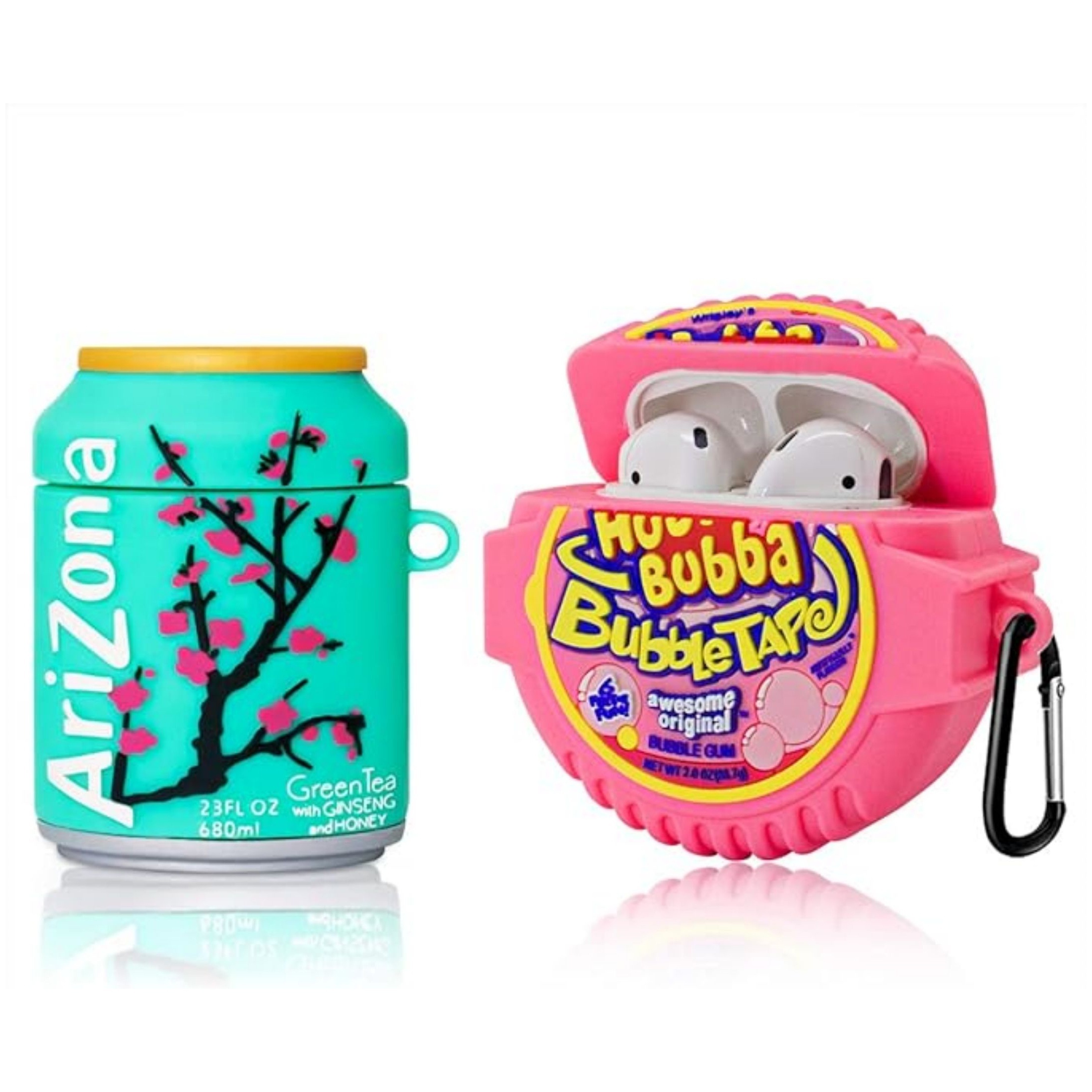 

[2pack] Cute Cartoon Protective Case For Airpod 2/1, Funny Pattern Bubble Gum And Drinks Protective Case, Non-slip And Anti-shock Stylish Headphone Cover For Airpods 1&2