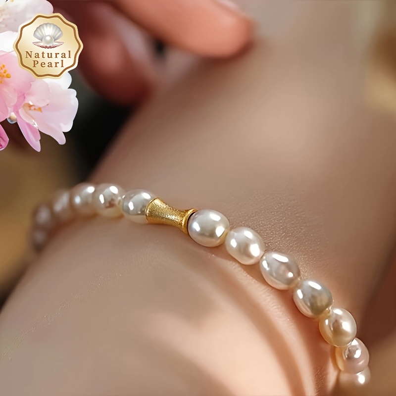 Diemi June Birthstone Freshwater Pearls Bracelet