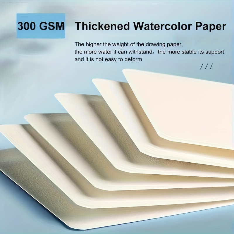 

50pcs Watercolor Paper - Water Color Paper Postcards 300gsm - Perfect For Painting Diy Thank You Card, Greetings Cards, Christmas, Invitations, Birthday