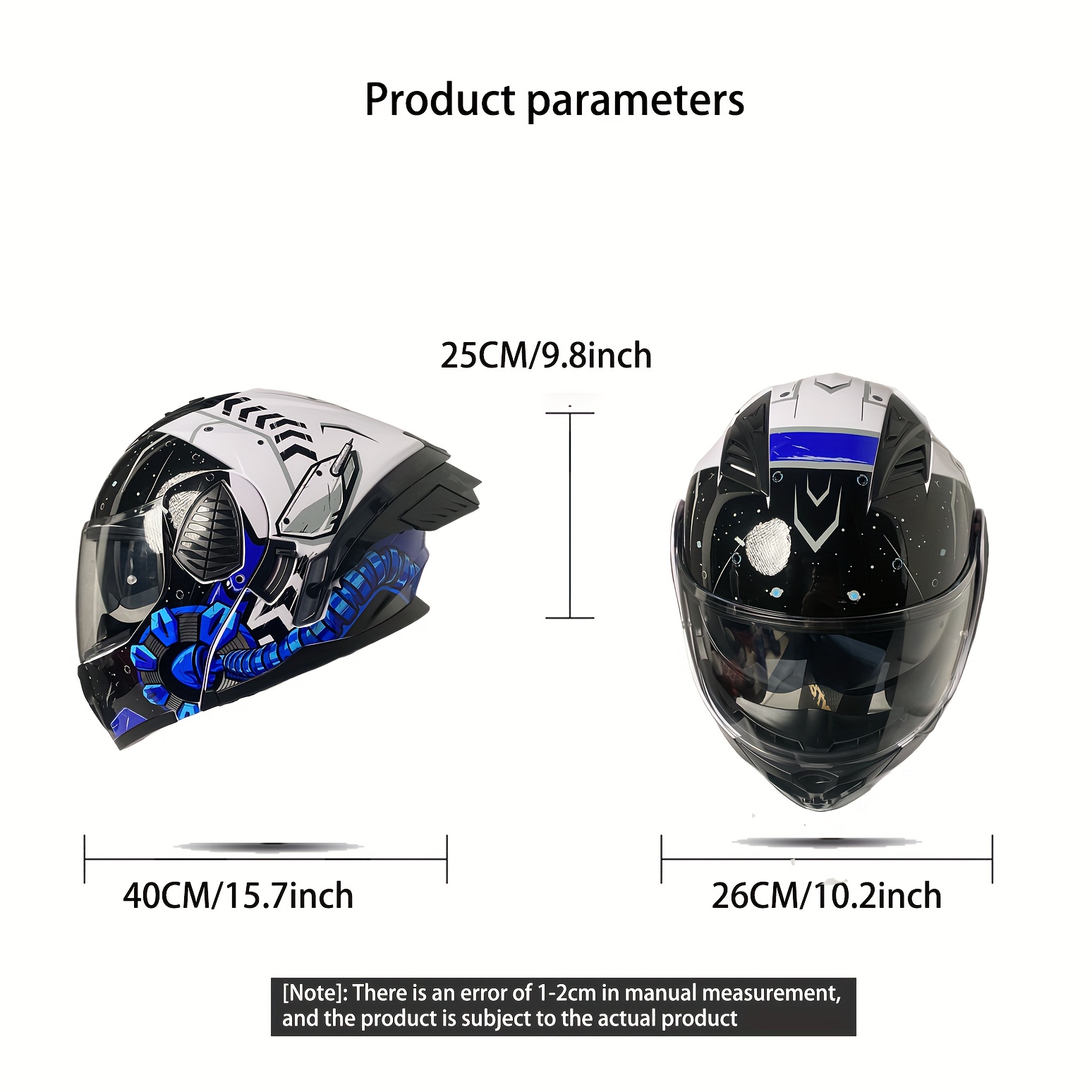 Bluetooth Lens Abs Motorcycle Helmet Starry Style Motorcycle