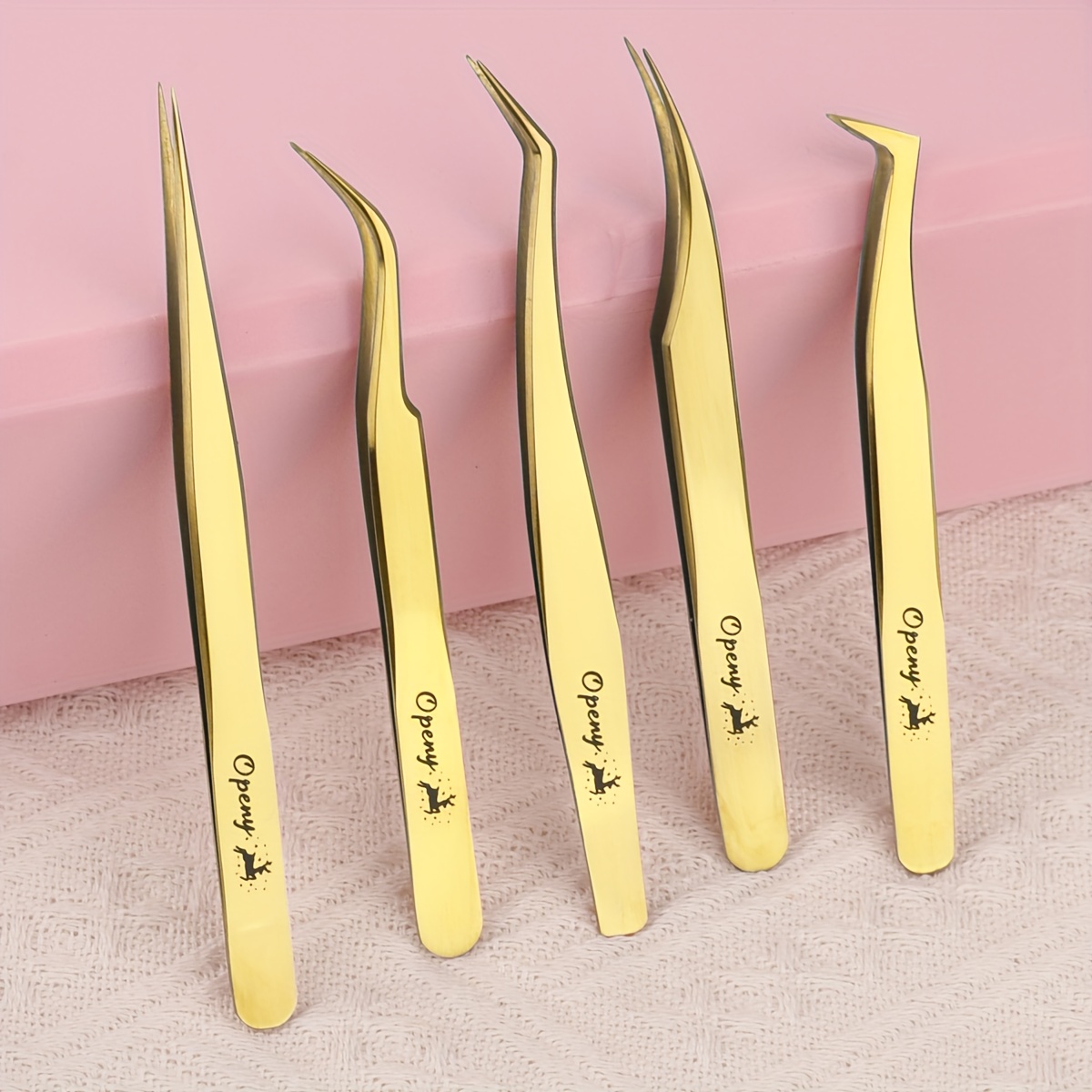 Image of Openy5 Set Of Multifunctional Stainless Steel Tweezers With 3 Precise , Non-slip Handle, Mirror-polished End, Eyelash Tweezers, Hair Removal Tool, Beauty Tool, Holiday Gift