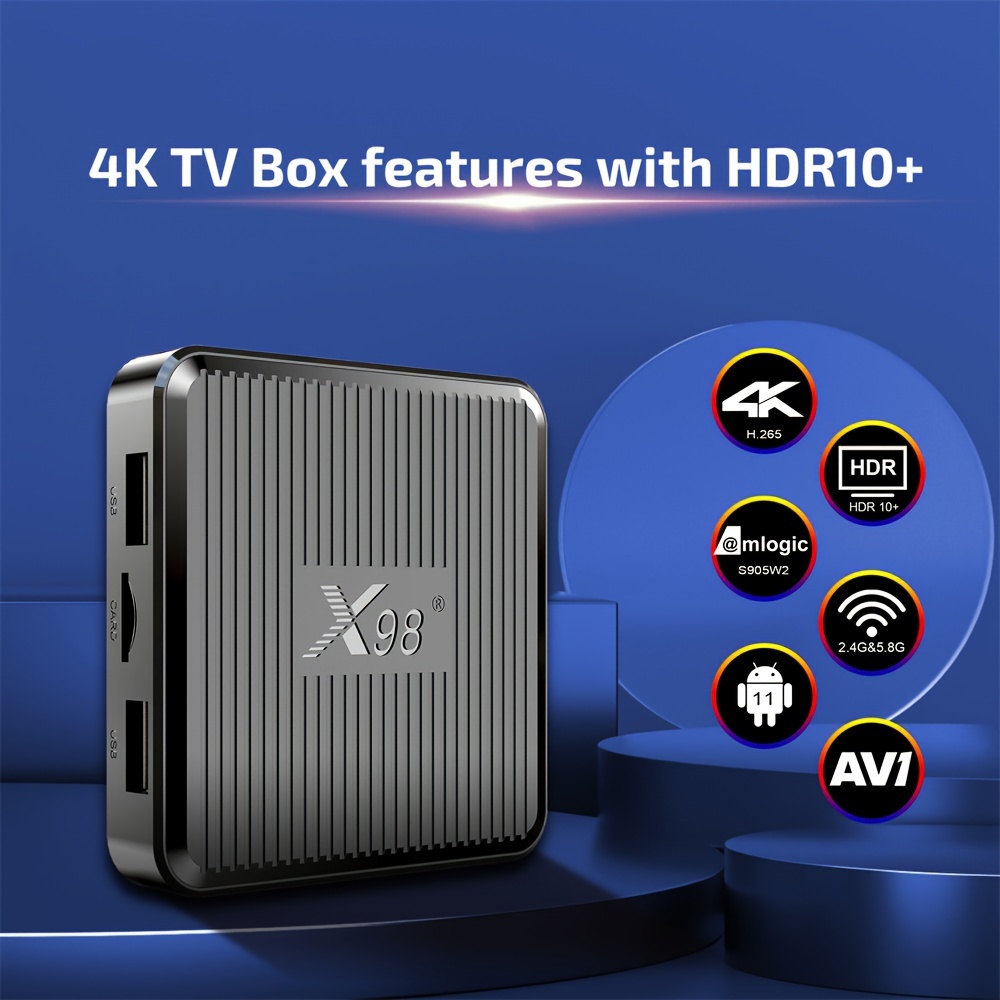 Equipments Android 11.0 WiFi Media Player Set Top Box Smart TV Box MX9 TV  Box