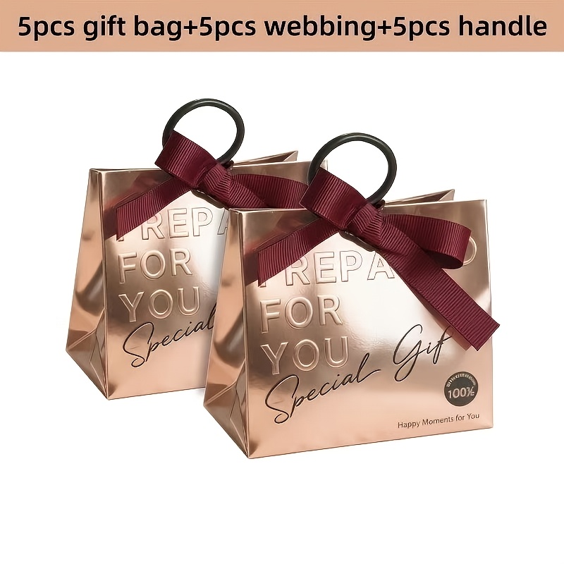 TEMU pour elle/lui, boîte cadeau de , convient pour banquets, fiançailles, , fêtes, style français, argenté, or rose, Noël, Halloween