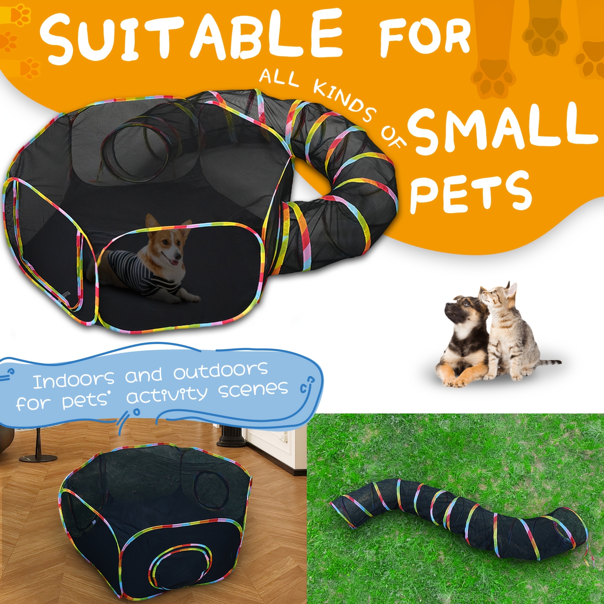 Temu – TEMU Outdoor Cat Enclosure – Portable Outdoor Cat Tent – Outside Cat Playpen Pet Enclosure – Enclosed Cat Run – Cat Tunnel Outdoor Cat Tunnels For
