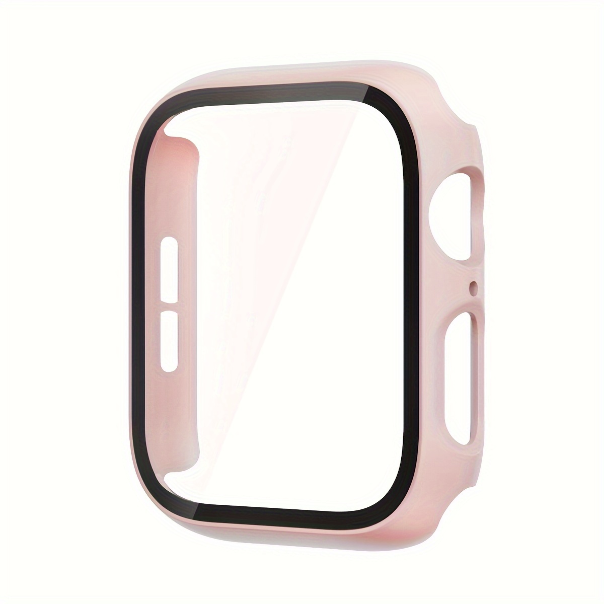 TEMU Funda Totalmente Impermeable Para Apple Watch 45mm 41mm 44mm 40mm, Funda De Marco Para Iwatch 4 5 SE 6, Película De Vidrio Templado De Pantalla