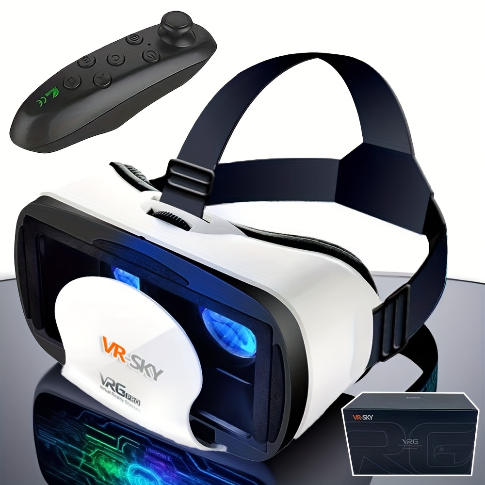 Casque VR Intelligent 4K 2025 avec Expérience Cinéma IMAX 3D, Réglage IPD & Mise au Point, Système de Suivi Realiste, Compatible Smartphone/Tablette pour Films, Jeux, Cadeau - Installation Plug & Play (Pas de Base HMD Externe) – Image 6