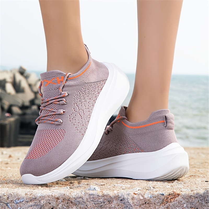 Wide Toe Athletic Shoes, Breathable Mesh Running Sneakers for Couples