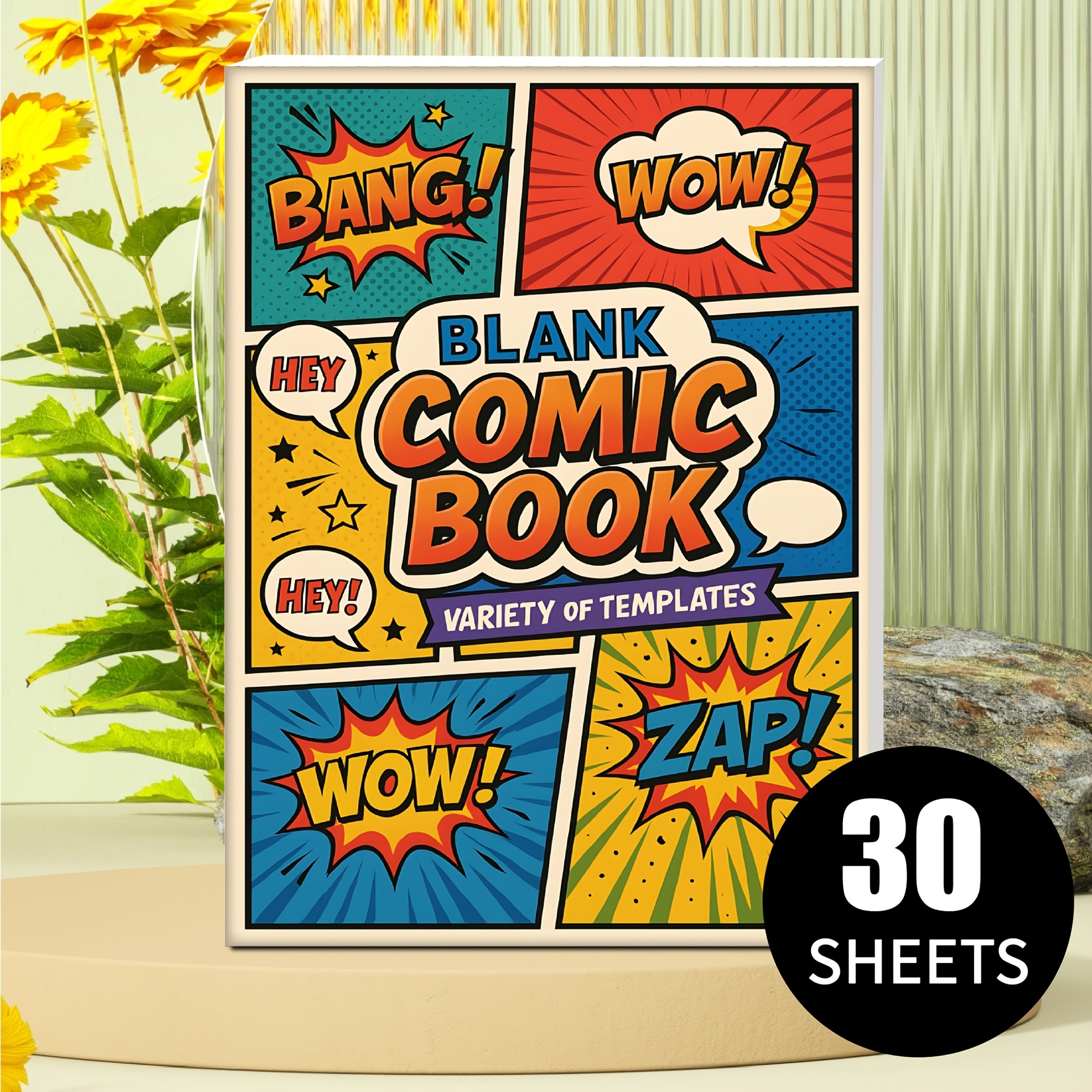 TEMU 30 Blank Comic Books | Vintage-style Diverse Templates For Youth And Adults, Story And Graphic Creation, Tool