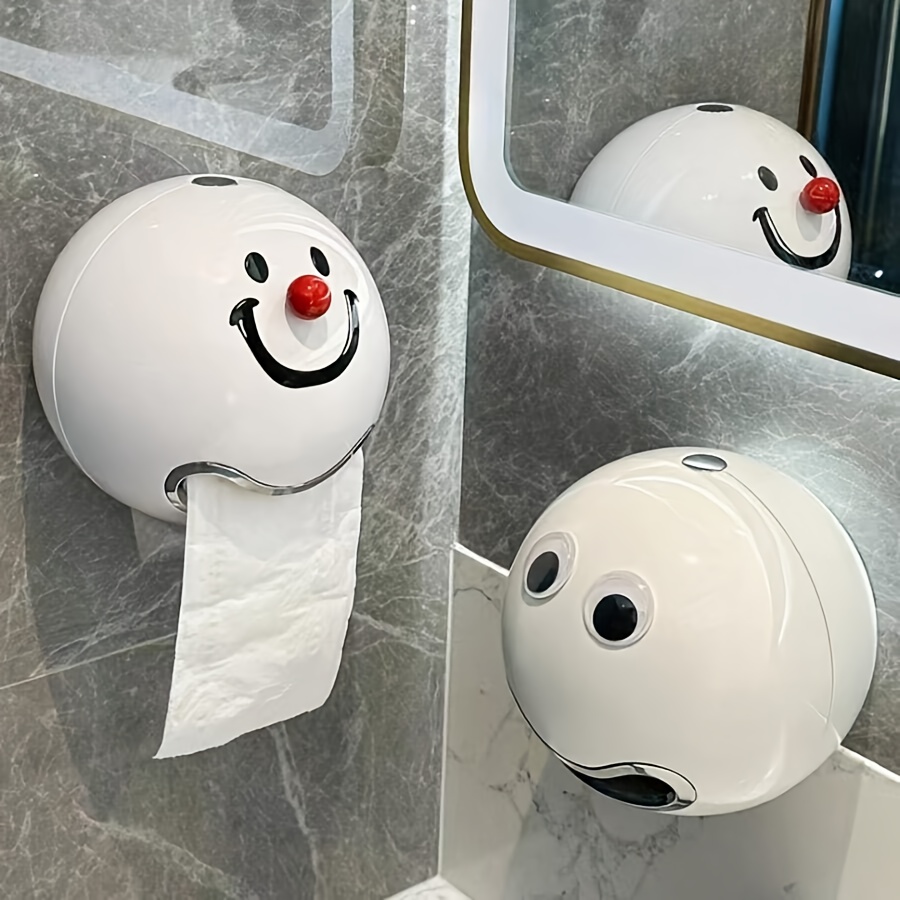  face wall mounted tissue holder no drilling required self plastic bathroom organizer with design for modern bathrooms toilet paper storage containers Product details 3