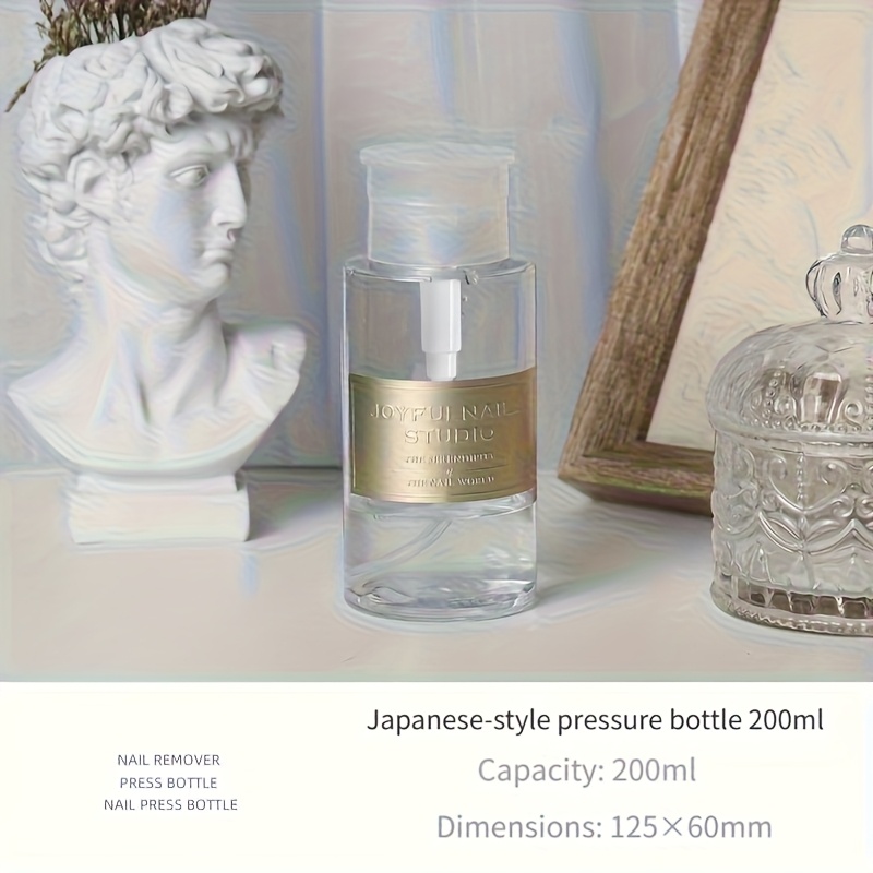 Image of High-end Nail Polish Remover Press Bottle, Nordic Alcohol-based Japanese Eyelash Makeup Remover