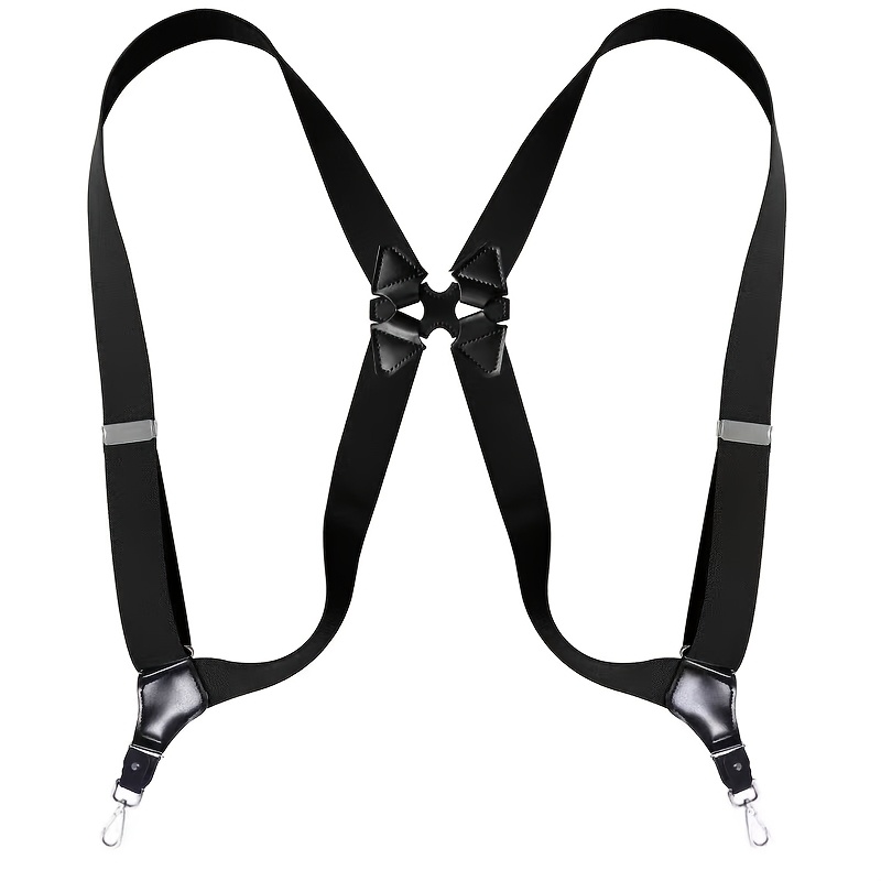 TEMU 1.38in Size Retro Hook Invisible Suspenders - Adjustable Elastic Underwear Suitable For Dance, Weddings, Mardi Gras, Themed Parties, Hook & Loop