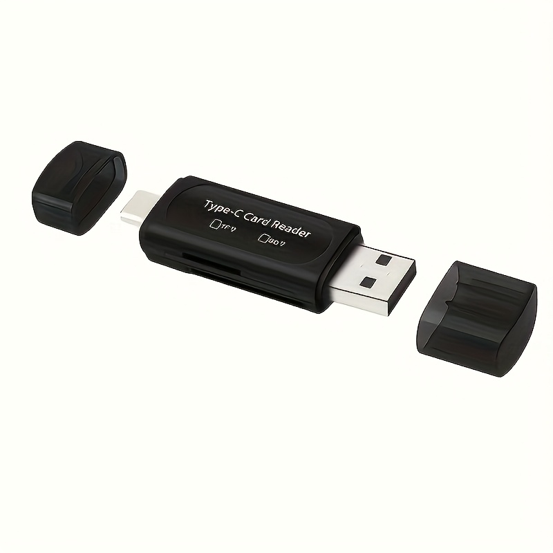 Usb Card Reader, Type C/usb A Adapter For Sd//sdxc/ Cards, Features Slots, Works With Pc, , Galaxy, Tablets, Huawei, And More