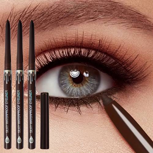 the waterproof eyeliner set contains 3 eyeliner pens which are waterproof and sweat proof easy to color not easy to smudge long lasting and long lasting helping to eyeliner