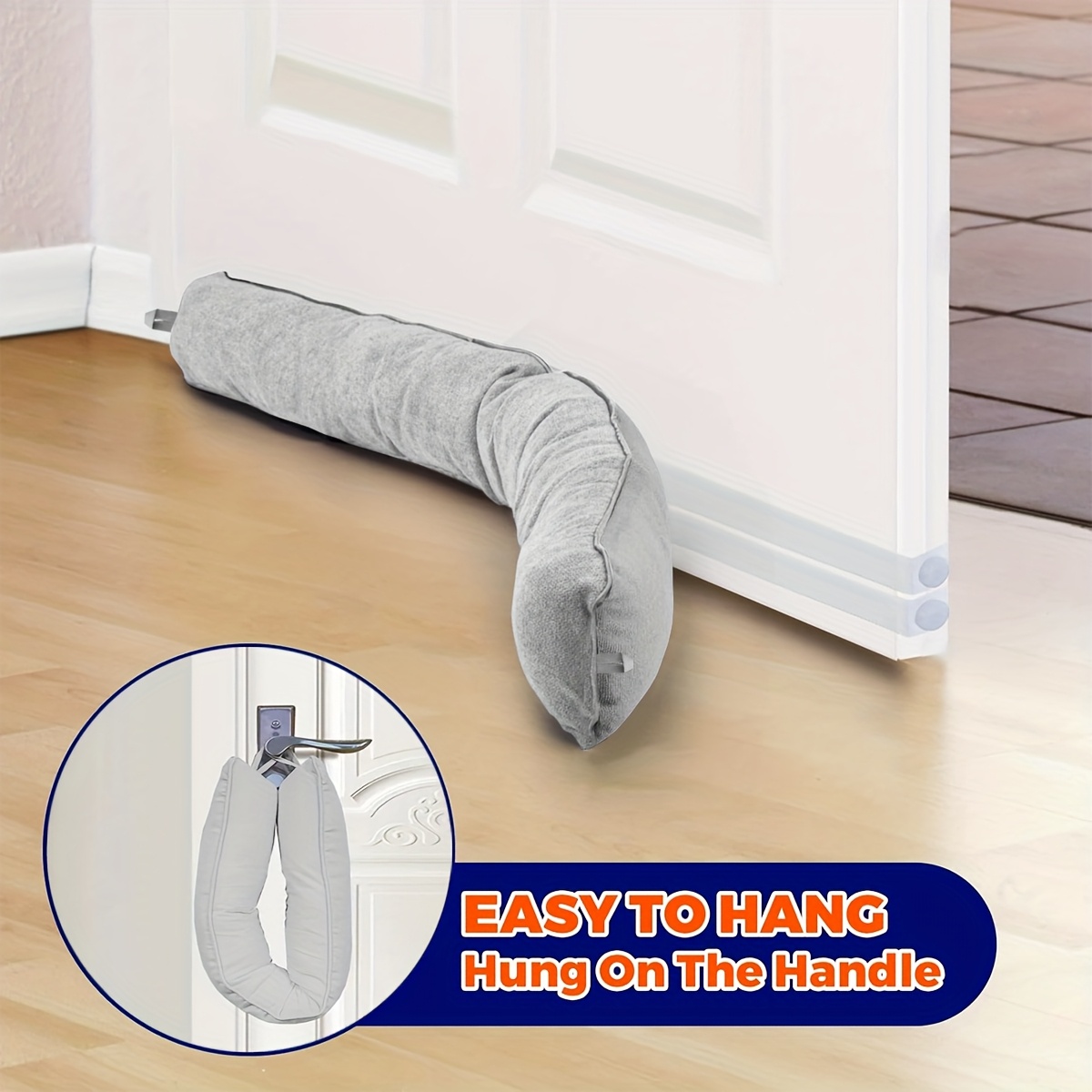 TEMU 1pc Of Door Wind, Dust, Heat, Cold Air Door Stoppper, Detachable And Disassembled, Suitable For Of The Door, Cold And Hot Air, Noise, Insects,