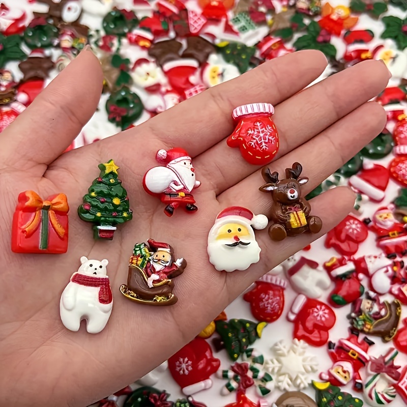 

30pcs Set, Christmas Snowman, & Seasonal Crafts, Making Accessories, No Plating, For Clothing, , Jewelry, Accessories