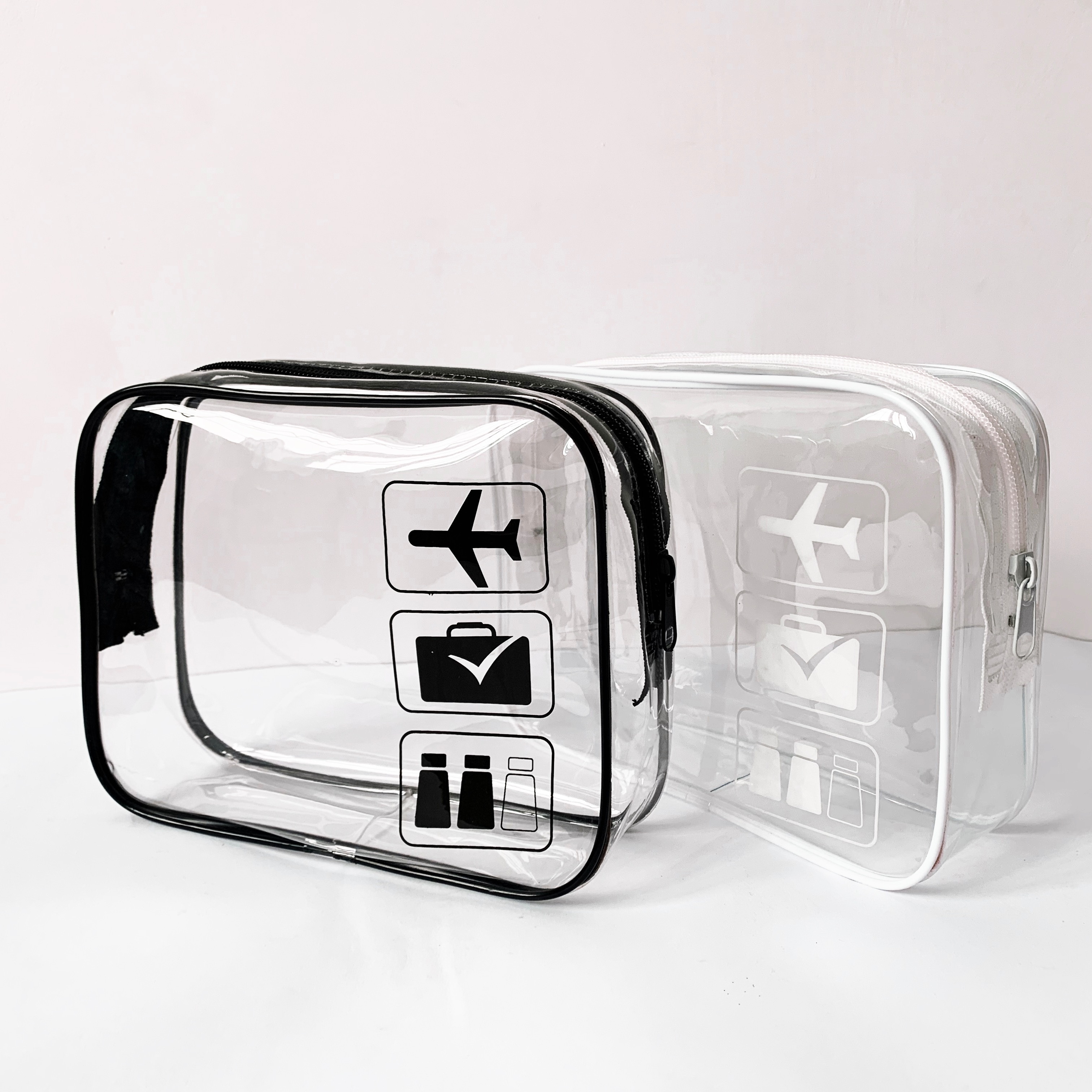 tsa approved clear toiletry travel organizer tube heavy duty