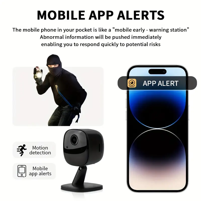 fhd1080p hd pet surveillance camera with 2 4g wifi night vision two way audio usb powered smart alarm for remote monitoring alerts pet surveillance system decor durable construction without battery Product details 3