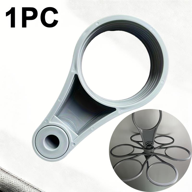 Foldable Rotating Drink Tray With Ergonomic Handle - Lightweight Durable Plastic Cup Holder For Parties, Camping, Bbqs & Outdoor Events - Portable Foldable Design For Easy Carrying And Serving