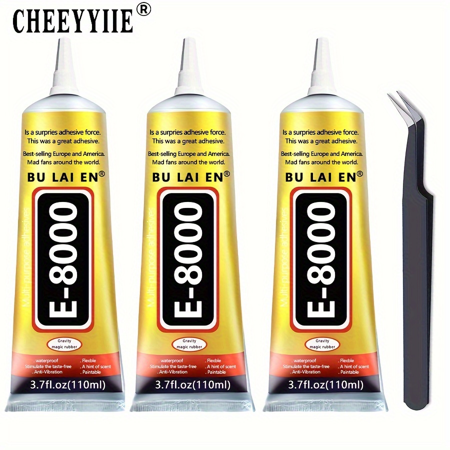 

3pcs 110ml Transparent Glue Mobile Phone Screen Repair Glue Plastic Rubber Shoes Jewelry Super Glue Clog Precision Nozzle Gift For Jewerly Craft Glass Glue 110ml/1pc