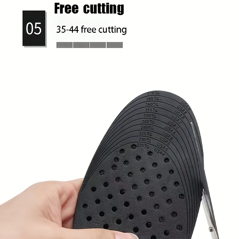 1pair Invisible Height Increasing Insoles, Shock-absorbing Insoles With Multiple Removable Layers, Full Insole Or Half Insole Inserts