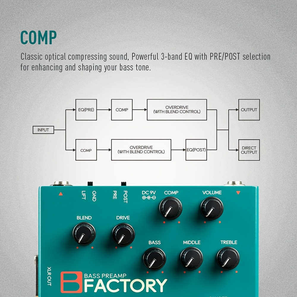 bass pedal preamp compression - Temu