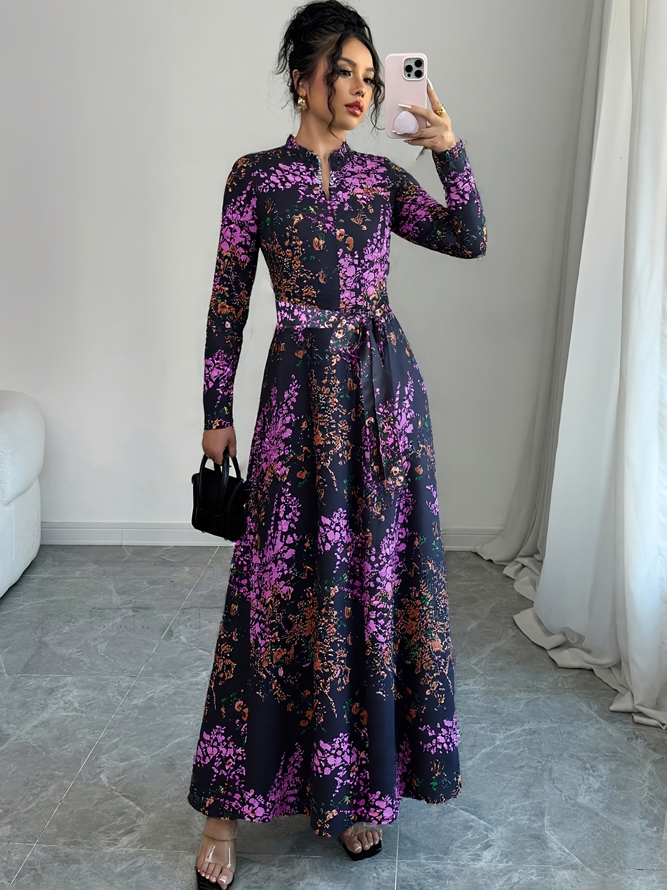 elegant comfortable autumn dresses women loose fitting - Temu Oman