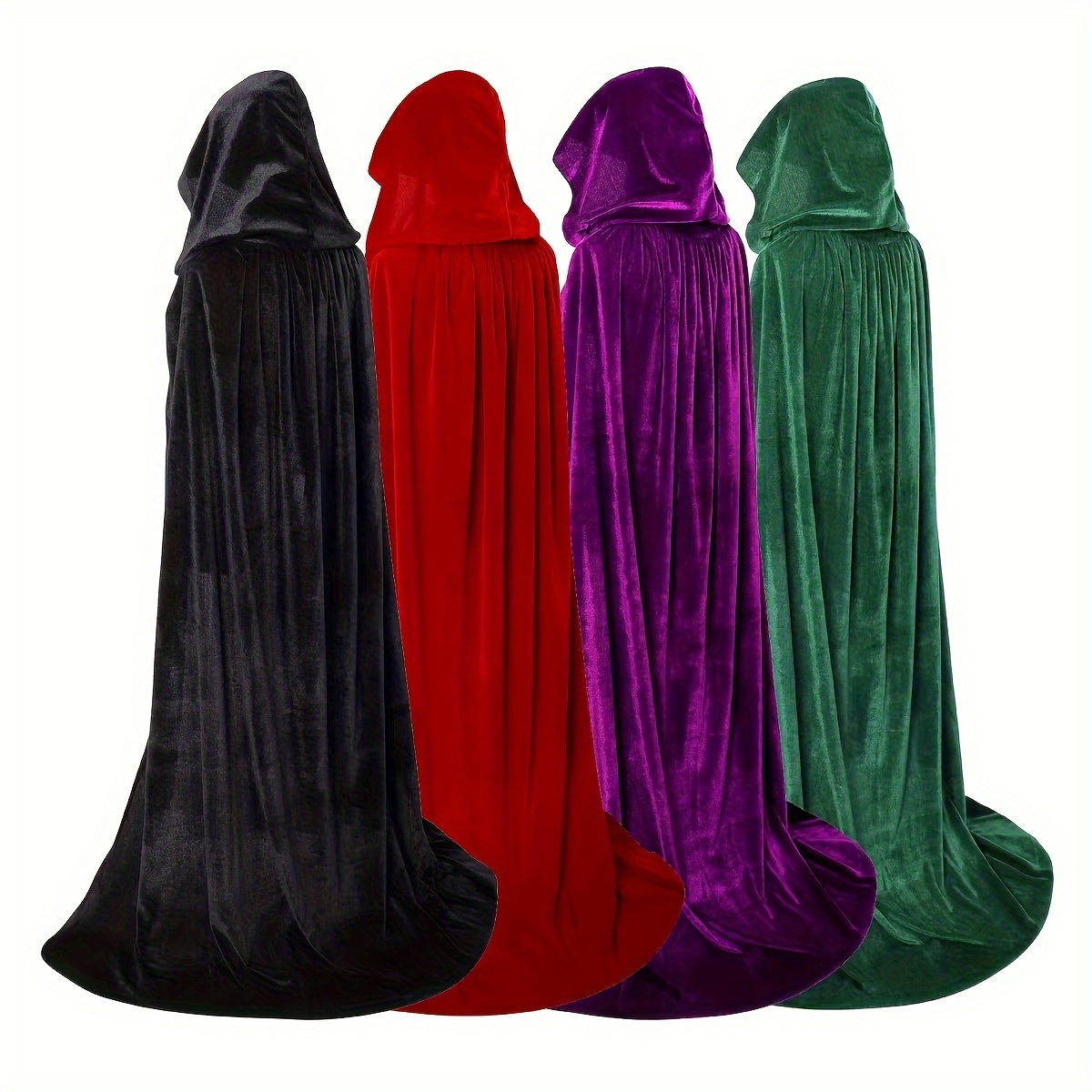 

Velvet Cape For Halloween Or Carnival: 150cm/59 Inch Long, No Power Required, Suitable For Christmas And Halloween Parties