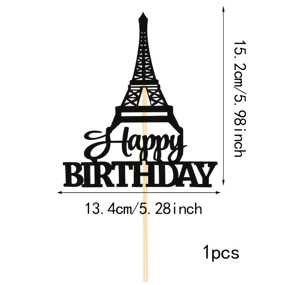 Paris-themed Cupcake Toppers, -shaped Party Favors, For Weddings And Bridal Showers