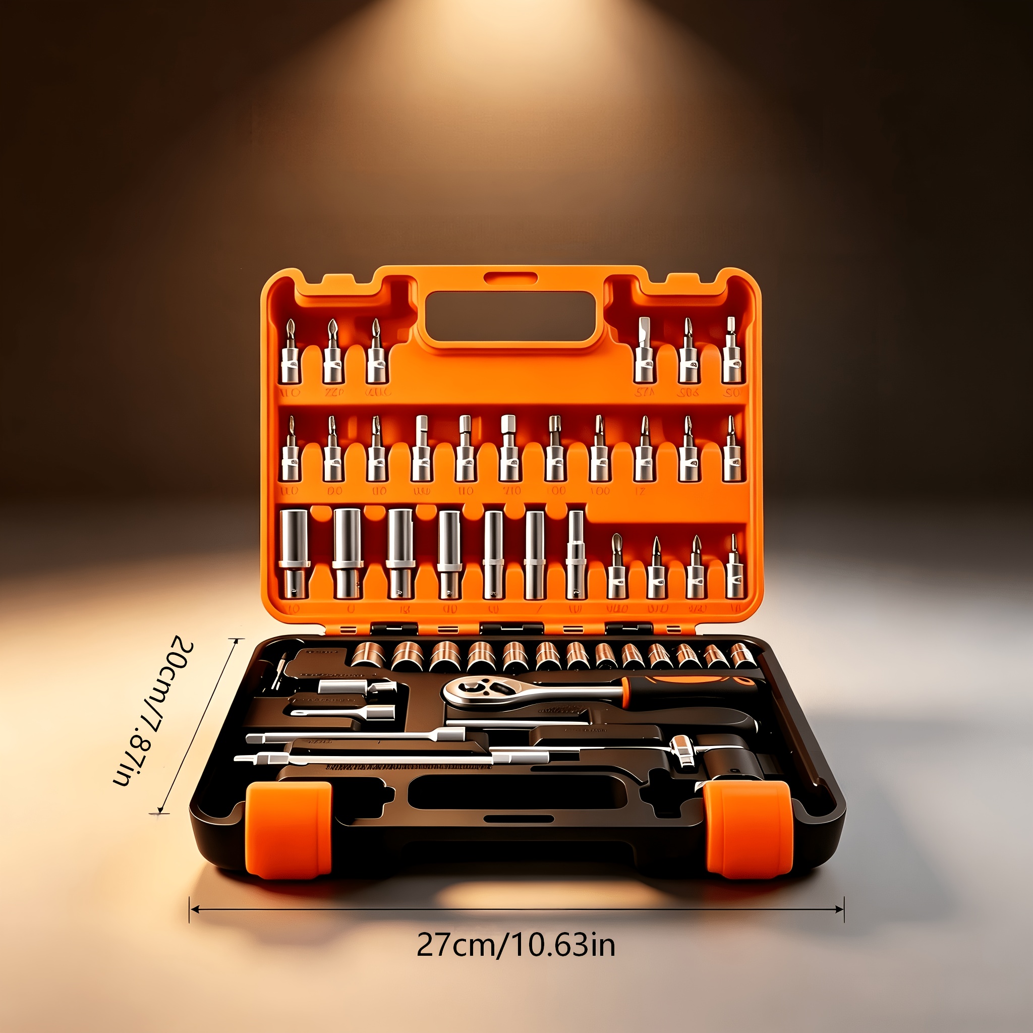 51+2pcs Heavy-Duty Professional Socket Wrench & Tool Set