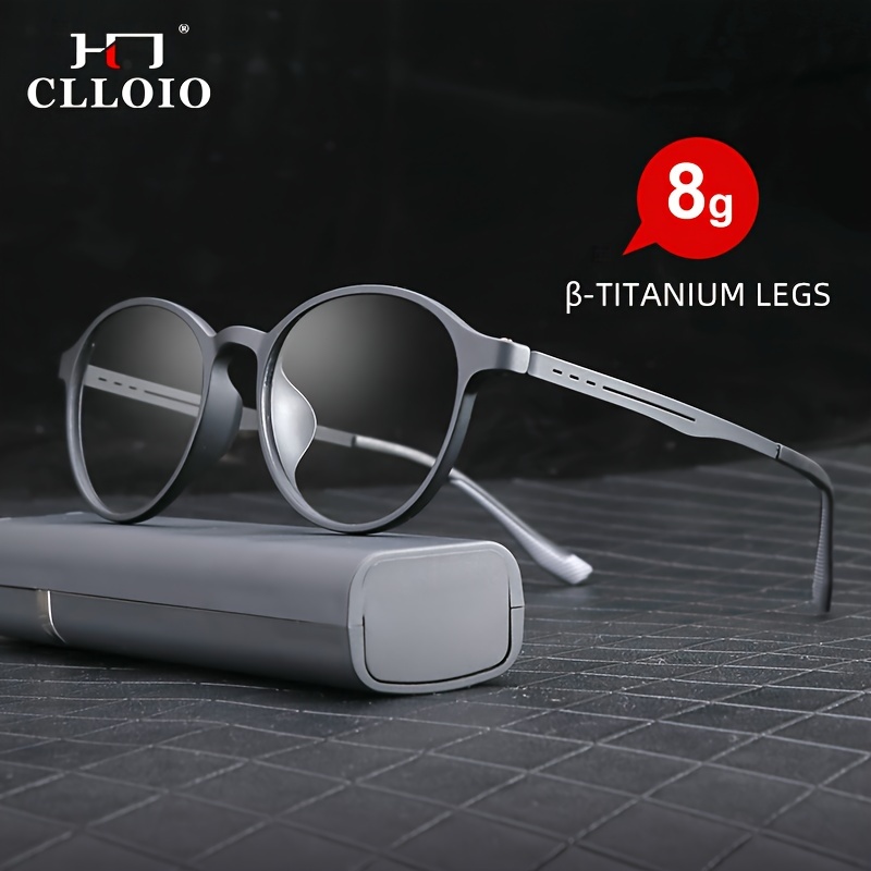 

Clloio Men's And Women' Glasses, Tr90 Frame, Super Soft And Flexible Material, Not Easy To , , Design, Decorative Features, Skin-friendly, Comfortable, Comes With Eyeglass Case