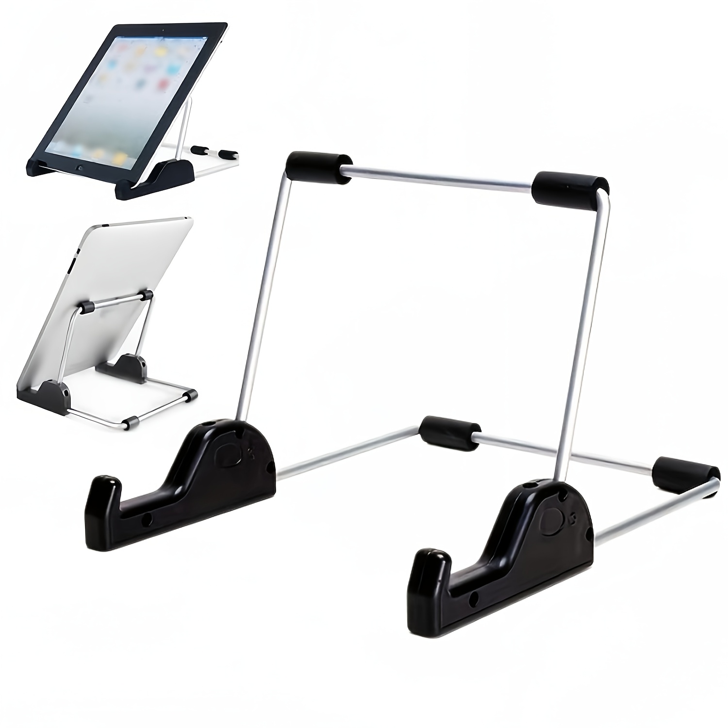 E-shop Tablet-Ständer verstellbar aus Aluminiumlegierung, rutschfester Schreibtisch-Tablet-Halter passend für iPad, für for Samsung, Kindle Fire,