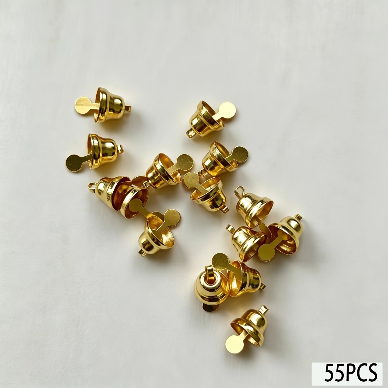 TEMU 55pcs Christmas Tree Bells, , Country Style Handcrafted Bells, Christmas Ornaments, Doorbell Hangings