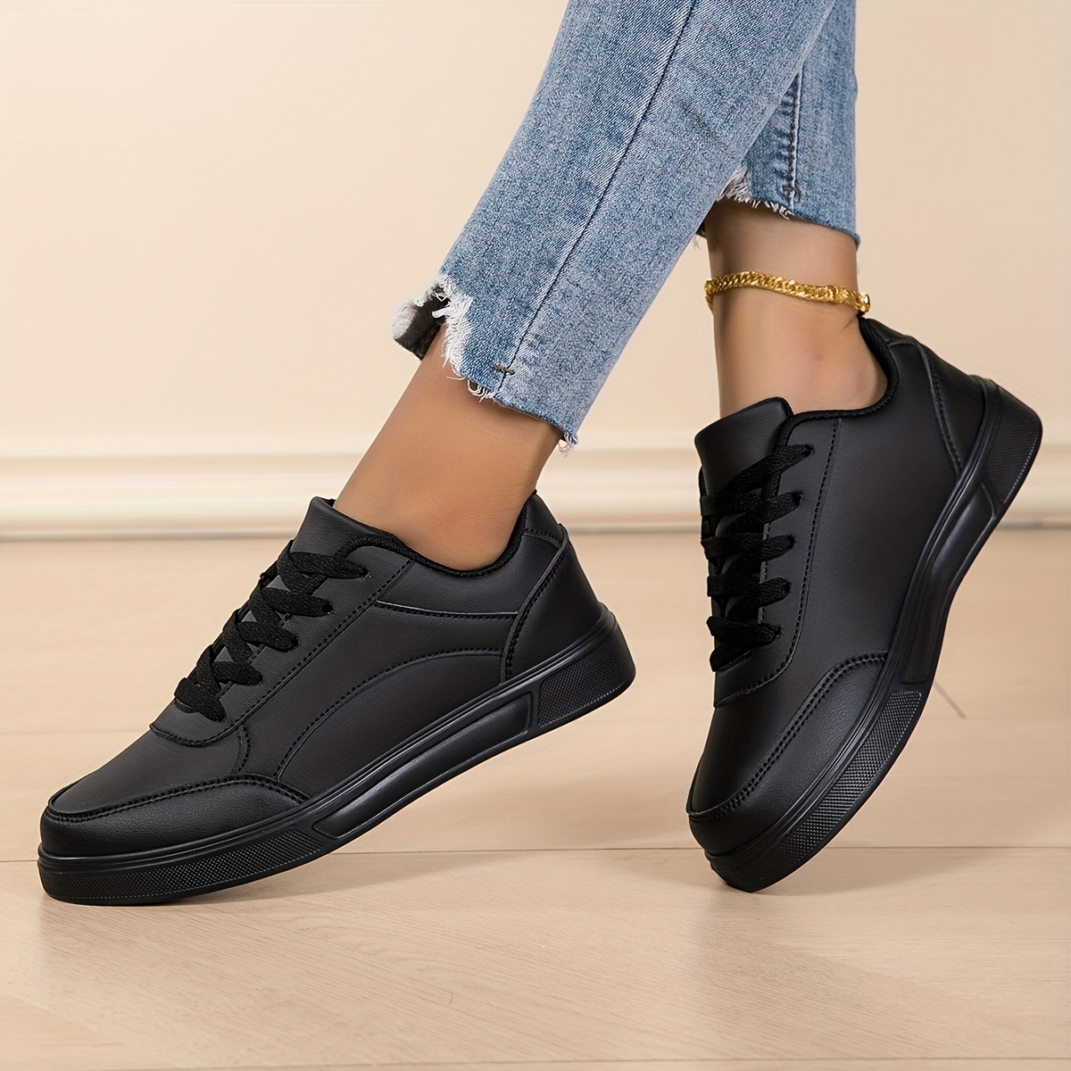 zapatillas deportivas negras moda mujer Temu Spain