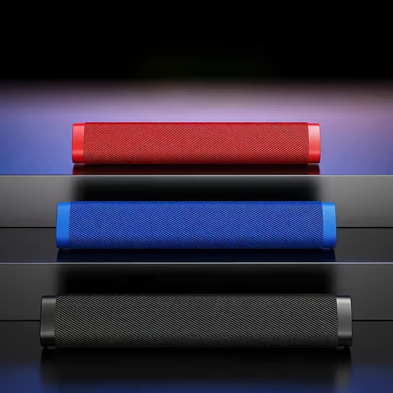 Powerful Long Soundbar Speaker with Deep Bass, Suitable for Outdoor And Home Use, Featuring Dual Speakers for Desktop