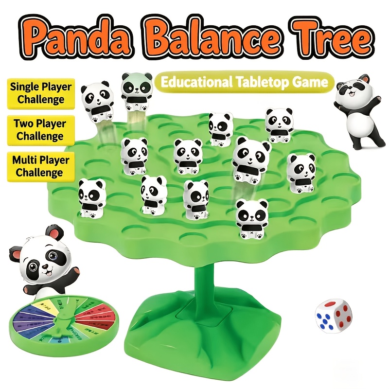 TEMU Panda Balance Tree Is A Entertaining Interactive Family Educational Board Game. Featuring Multi-level Challenge Design With Gradually Increasing