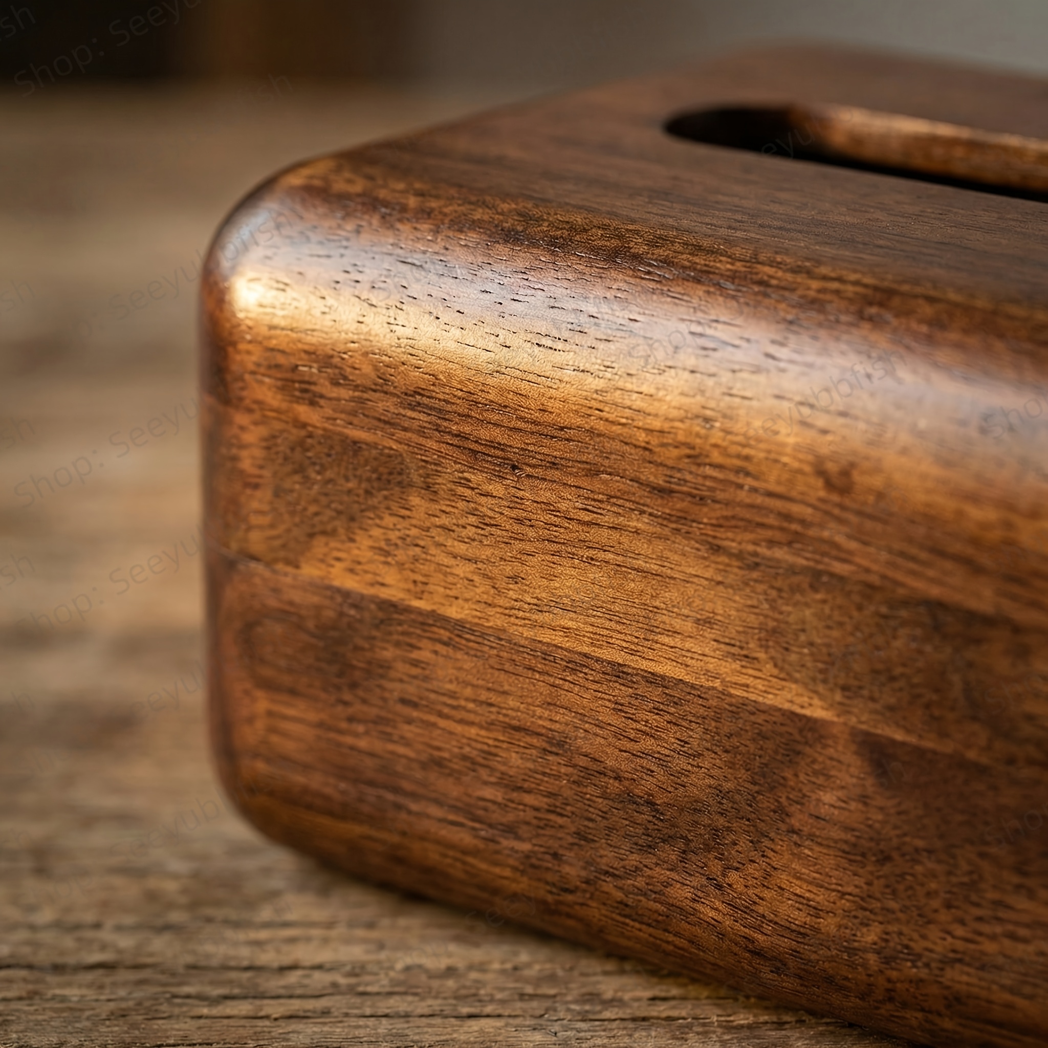 2026 New Model Natural Solid Wood Tissue Box | Large Capacity Compatible with Both Tissue And Roll Paper, Smooth Box Design Prevents Cuts