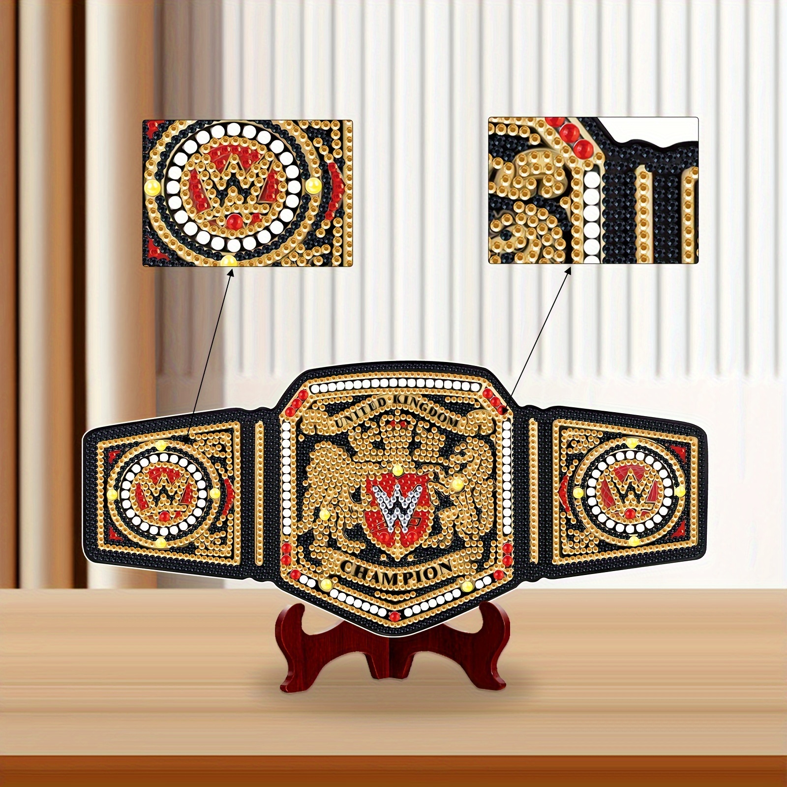  World Heavyweight Wrestling Championship Replica Title Belt,  Authentic Wear Universal Championship Belt - One Size : Sports & Outdoors