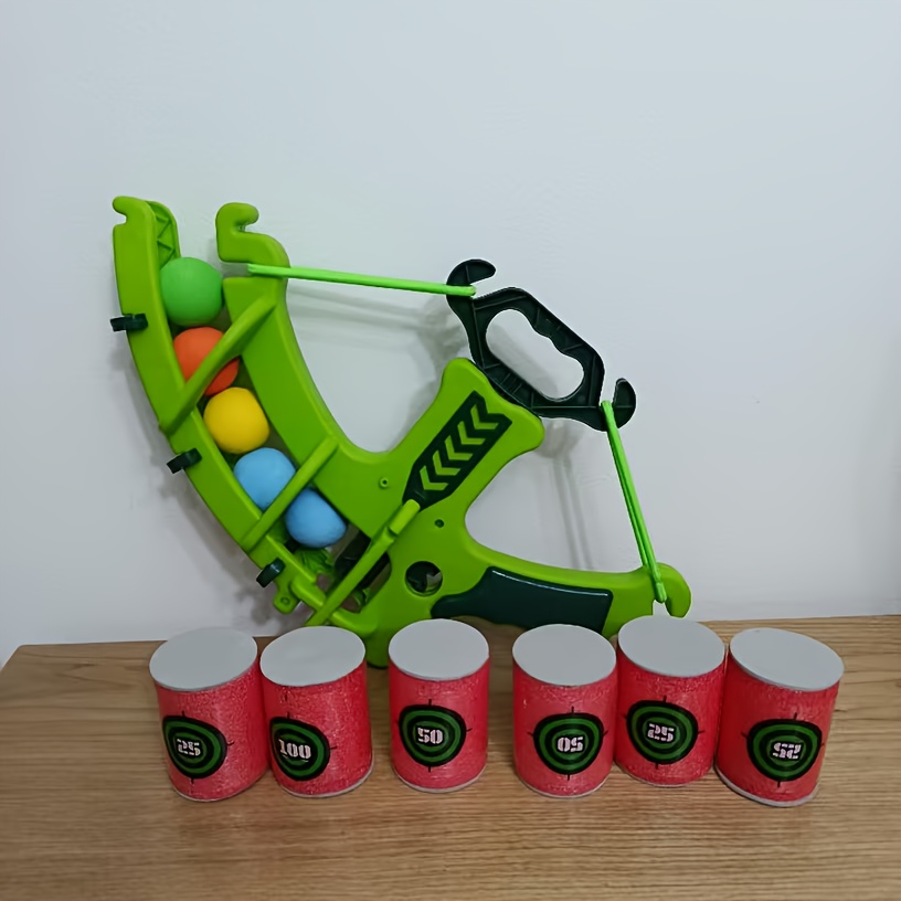 Shooting Launcher + Small Ball Toy Set, Suitable For Indoor/outdoor Play, Parent-child Interaction, A Fun Children's Toy, The Perfect Birthday Gift