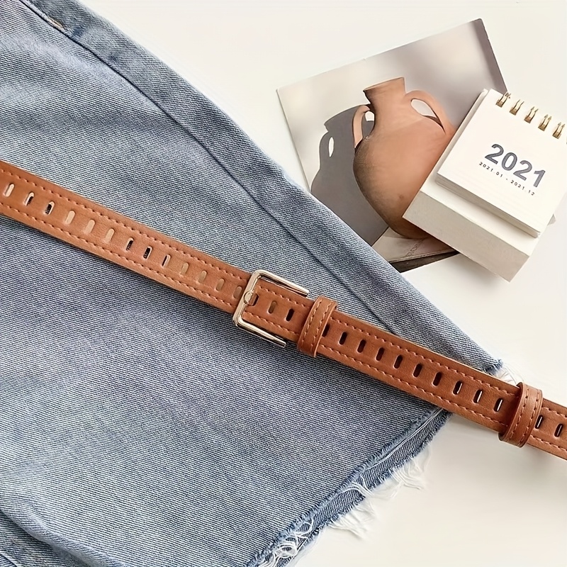 TEMU Women's Non-piercing Belt - Adjustable Waist With , Elegant Everyday & Formal Outfits - Compatible With Jeans, Pants, Skirts - No-drill