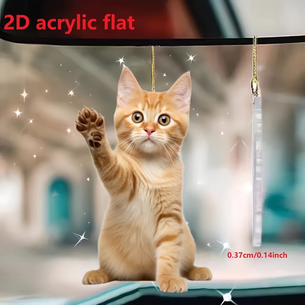

Waving Keychain - 2d Acrylic Car Accessory & Gift Decoration