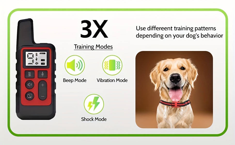 dog training collar remote 9 level electronic shock bark - Temu
