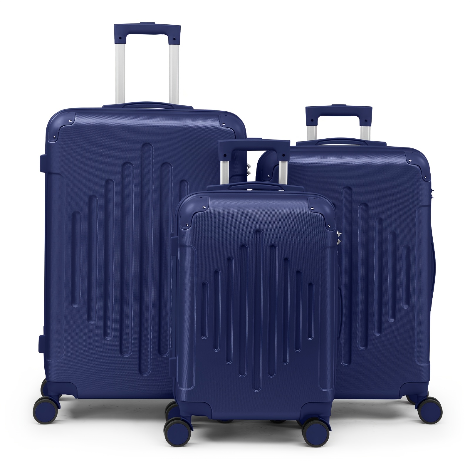 Ensemble de 3 Valises Trolley 20/24/28 Pouces - Couleurs au Choix